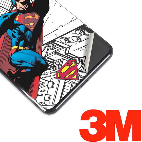 DC Comics Superman Flying Over City Pose Google Pixel 3 XL Skin
